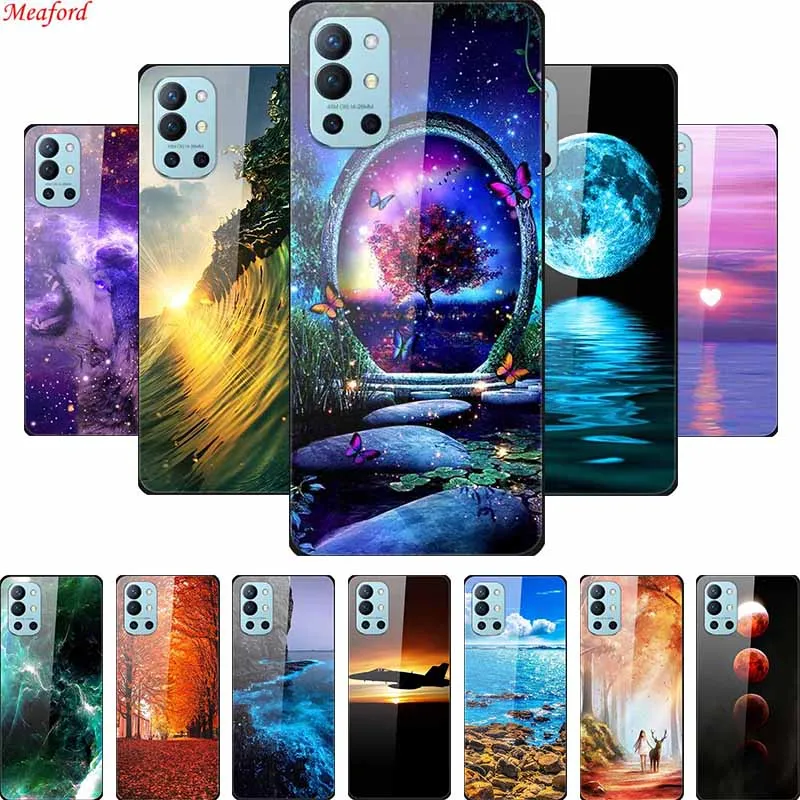 

For OnePlus 9R Case Soft Bumper Tempered Glass Back Cover Case For OnePlus 9R Phone Case One Plus 9 R T 9Pro 1+9R 9 Pro Funda