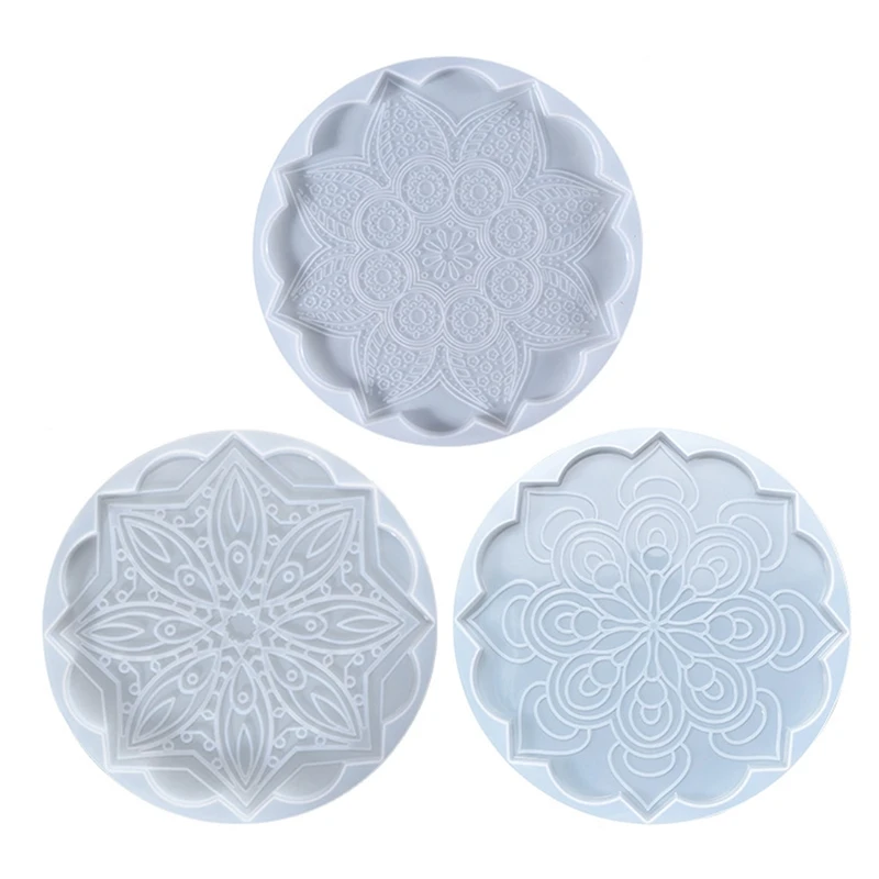 

Placemat Cups Tray Molds DIY Resin Coaster Molds Large Silicone Resin Tray Mold