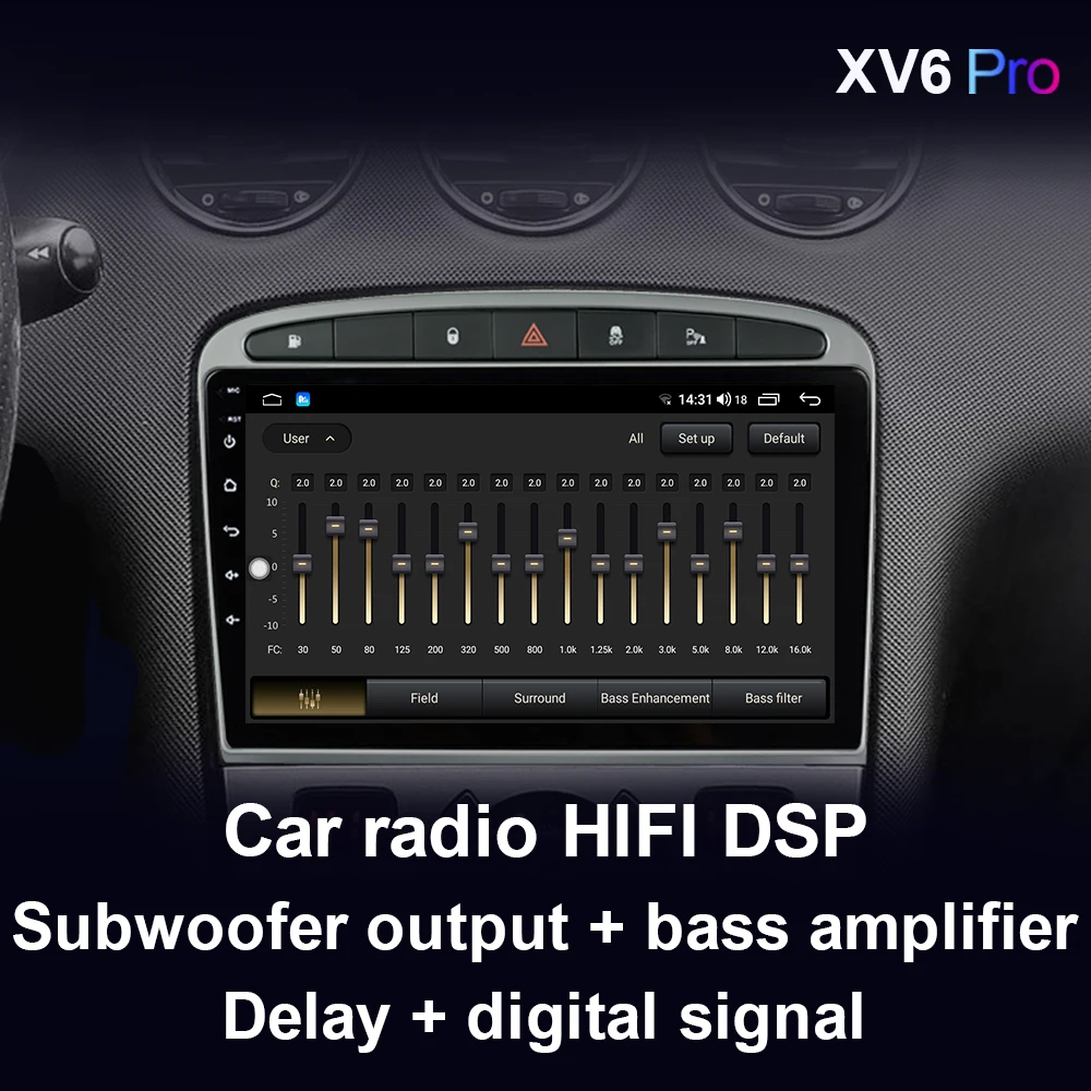 Автомагнитола XIMA XV6 Pro мультимедийный плеер на Android 10 Wi-Fi 8 ядер DSP 2 DIN dvd-плеер