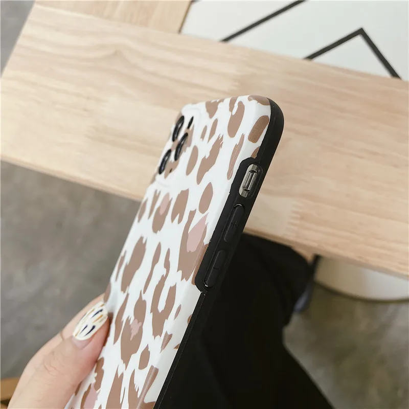 

Leopard Print Phone Case Cover For Iphone 11 Pro XS Max XR X SE 2020 8 7 Plus Luxury Soft Silicon Back Cases Fashion Shell
