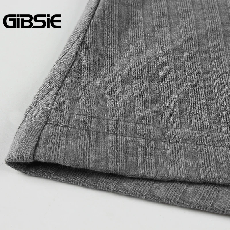 Женская Винтажная Футболка GIBSIE осенняя однотонная Повседневная футболка с