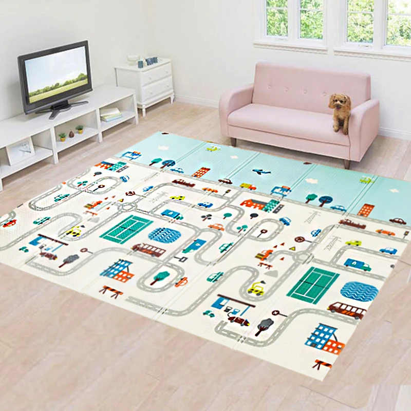 1 см толстый складной детский игровой коврик XPE для скалолазания и дороги