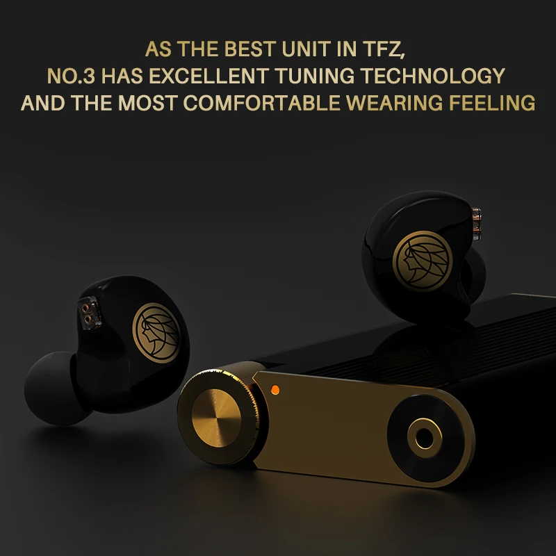 

TFZ No.3 Third Generation Unit In-Ear Earphone Dynamic Driver Transparent Sport HiFi Headphones Detachable 0.78 mm 2pin Headset