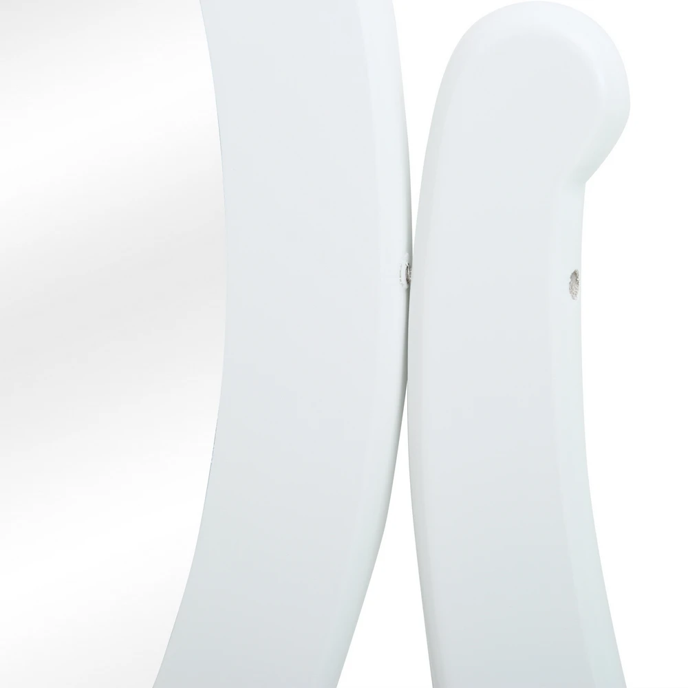 

Mirror Dressing Table 360 Rotation With Stool 5 Drawer Modern Bedroom Furniture Girl Woman Makeup Dressers