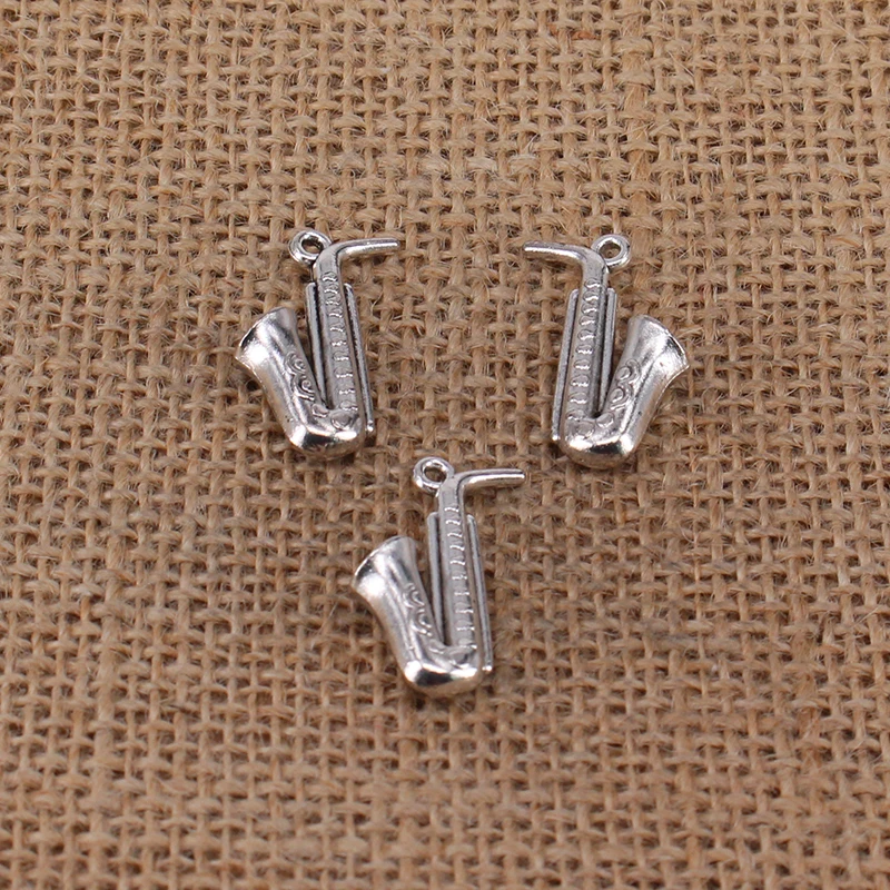 5 шт., подвеска для саксофона, 26x20 мм 5 шт., подвеска для саксофона, 26x20 мм