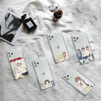 joshikousei no mudazukai anime phone case transparent for iphone 7 8 11 12 se 2020 mini pro x xs xr max plus