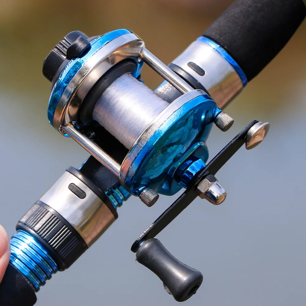 Мини Рыболовная катушка для зимней подледной приманки двойной качающийся заброс