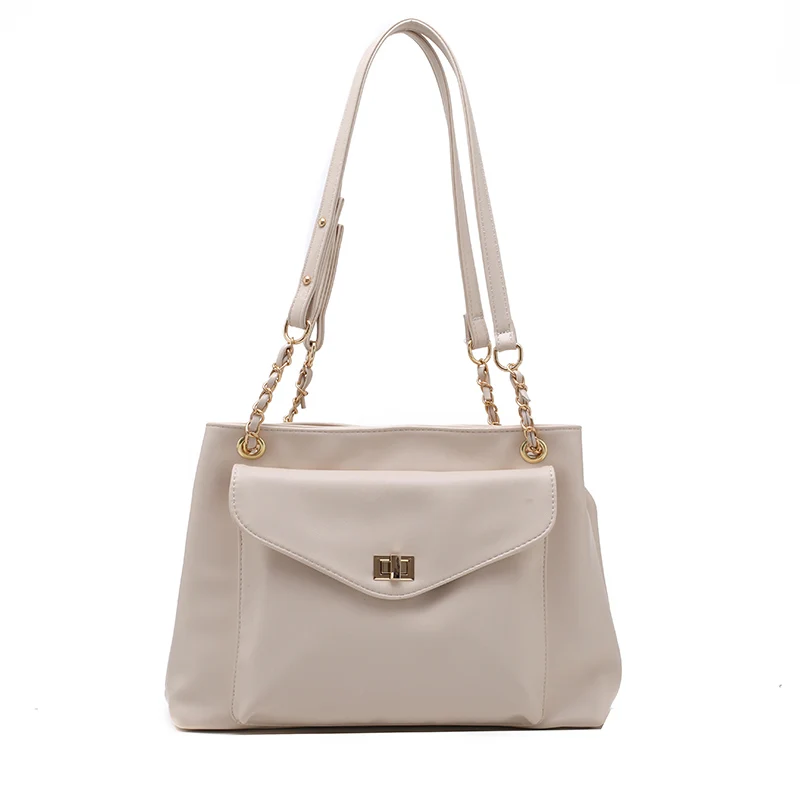 

Pu leather Korean version of large-capacity bag female 2021 autumn and winter new trendy fashion wild ins chain shoulder bag