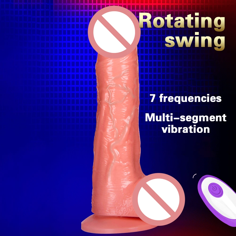 Реалистичный фаллоимитатор с дистанционным управлением мягкий силиконовый