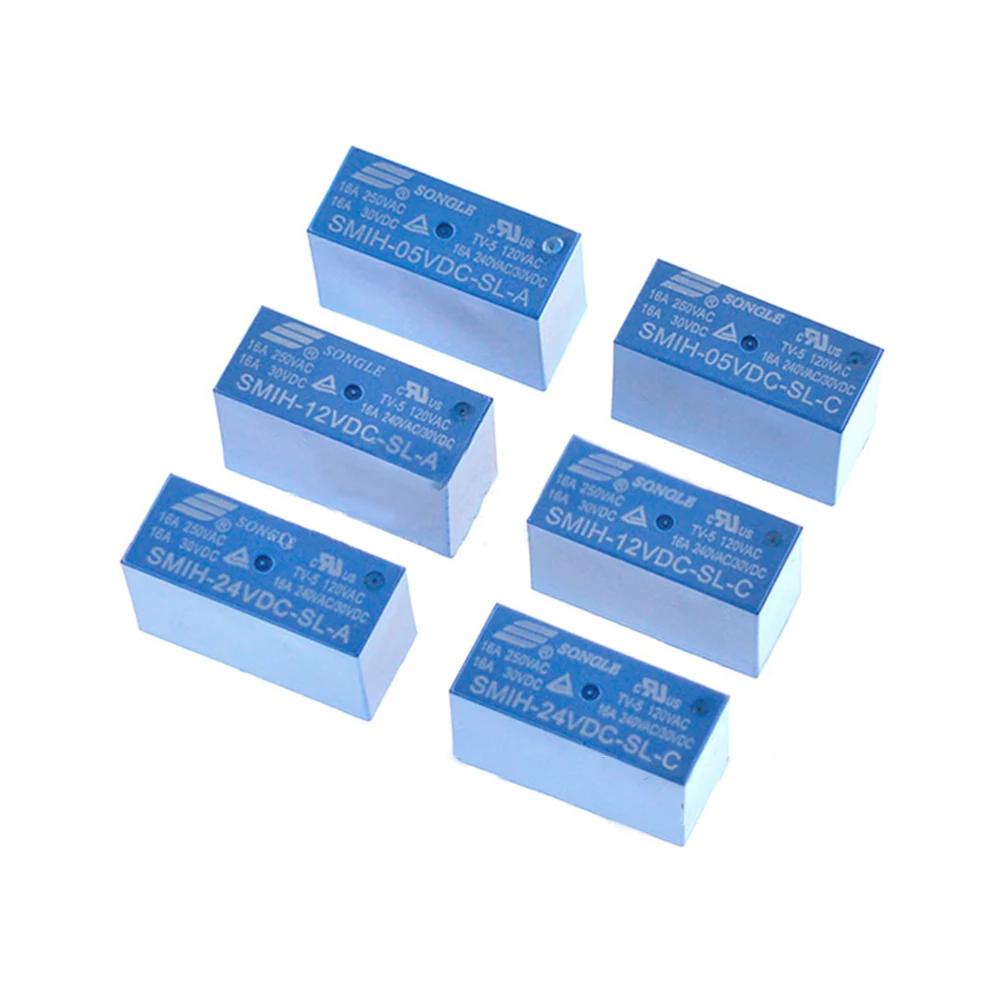 

Реле DIP6 SMIH- 05VDC 12VDC 24VDC -SL-A 5V 12V 24V 16A