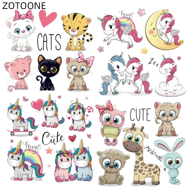Нашивка ZOTOONE для одежды большой размер наклейки с котом сделай сам