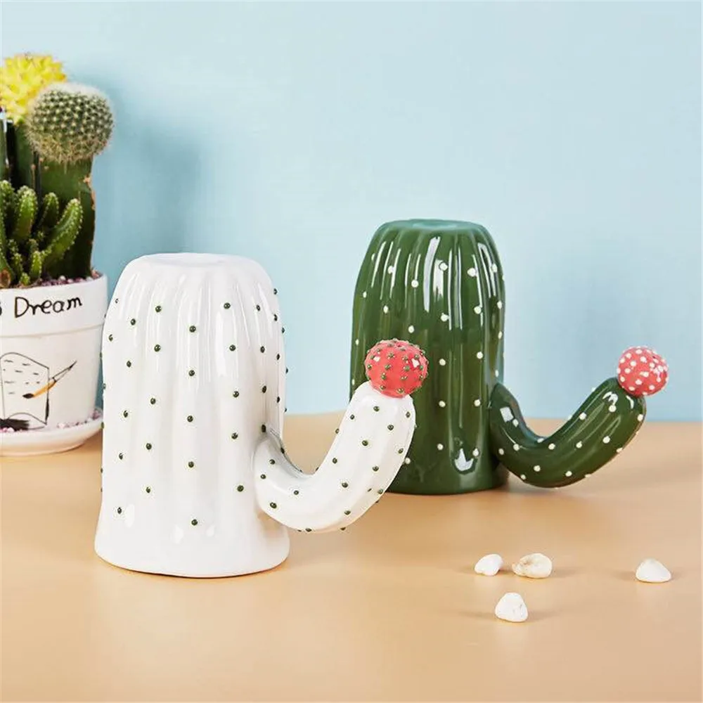 Cactus Coffee Cups and Mugs 350ml/420ml Tea Milk Ceramic with Handle Mug Novelty Gifts For Your Friends/Kid | Дом и сад