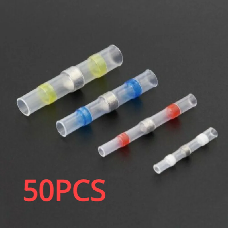 

Термоусадочные соединители для проводов, 10/20/30/50 шт., изолированные водонепроницаемые клеммы, соединители для автомобиля, морского транспор...