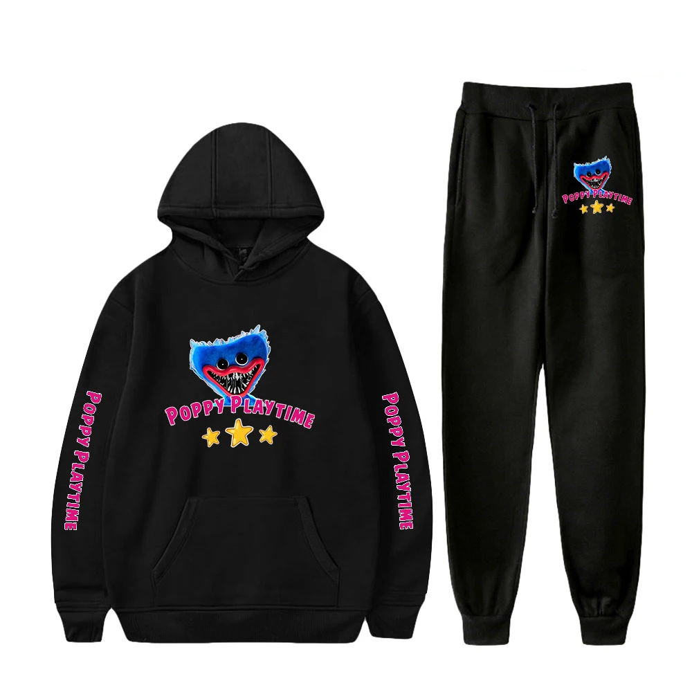

Men Sets Poppy Playtime Hoodies And Trousers Two Piece Set Men Women Hoodie+Jogger Pant Printed Spring Autumn Hoodies Suit