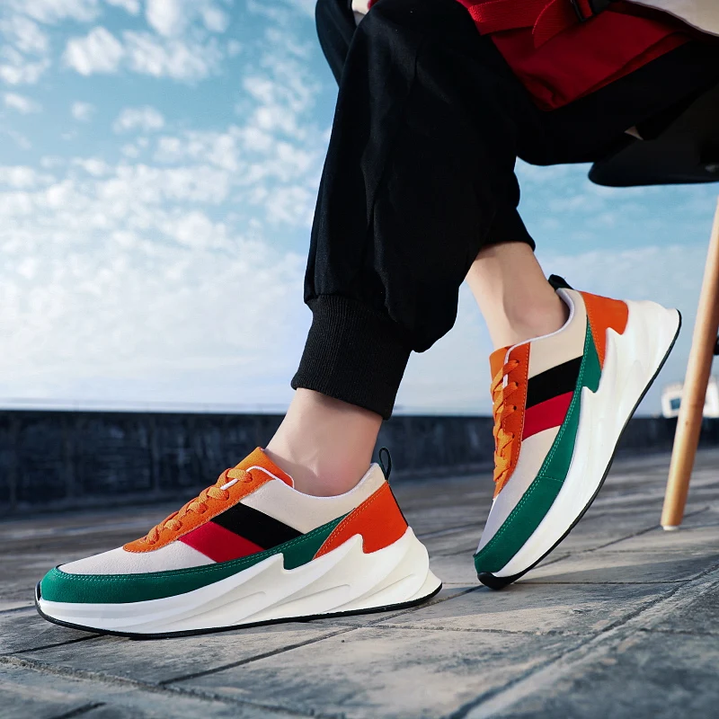 Мужская обувь для бега Повседневная дышащая Молодежная трендовая мужская