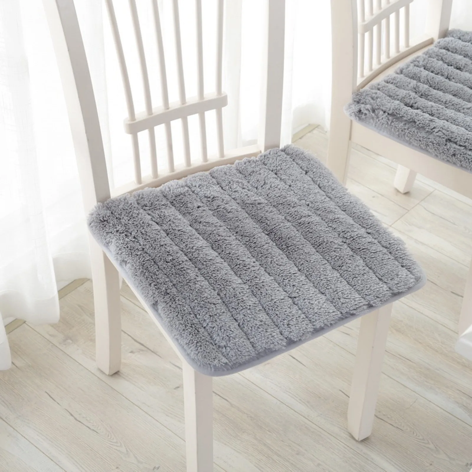 Office Chair Cushion Butt Thin Soft Plush Seat Cushions Non-Slip Comfortable Chairs Decorative Pad | Дом и сад