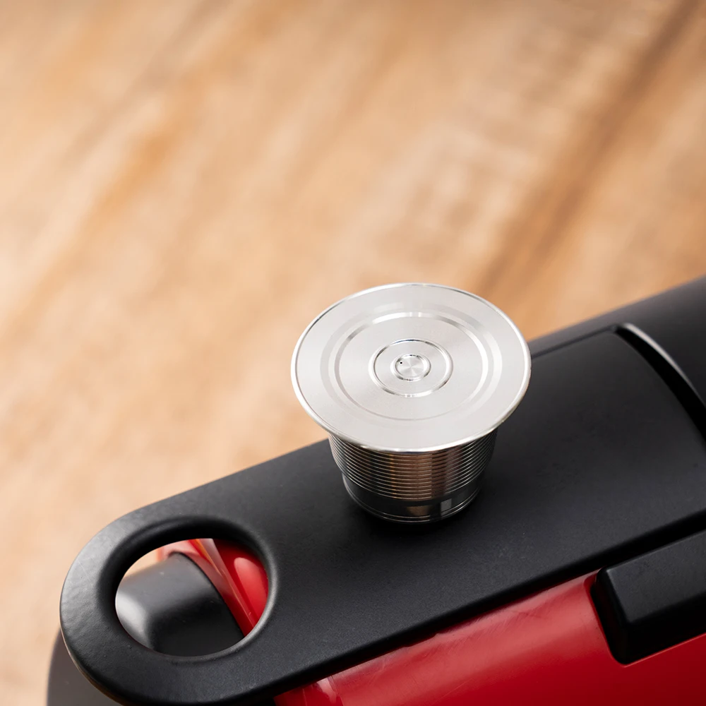 

Update icafilas Refillable Coffee Capsules for Nespresso Steel Reusable Coffee Filter Pod Reutilisable Inox Refillable Crema Cup