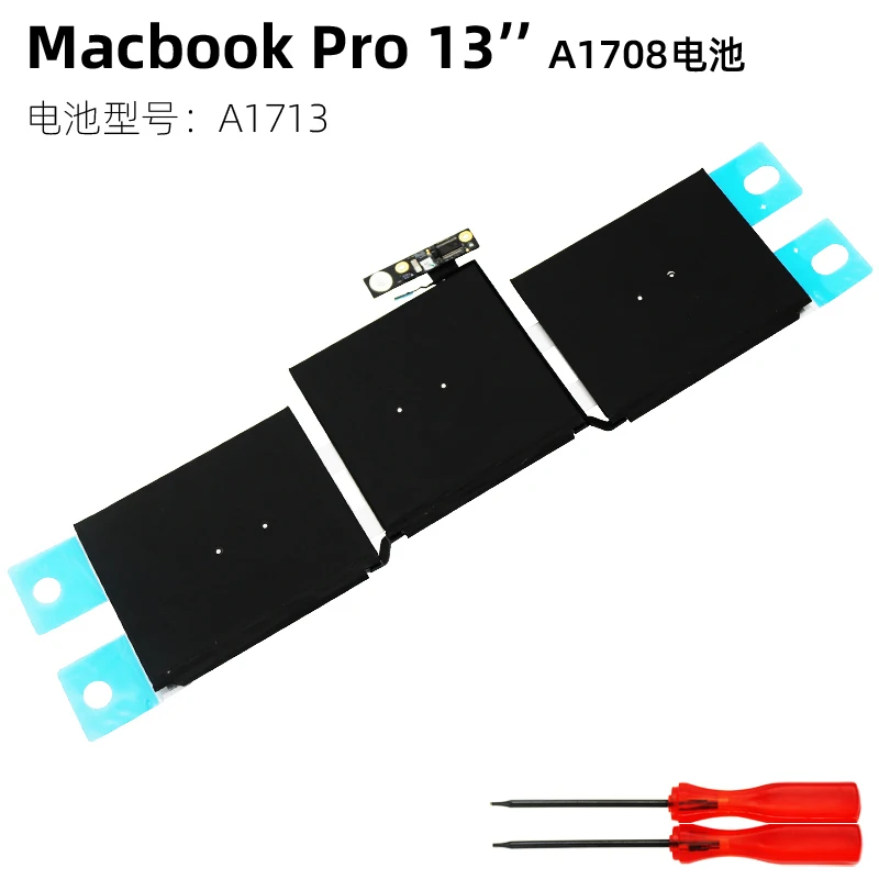 Аккумулятор A1713 для ноутбука Apple Macbook Pro 13 дюймов 2016-2017 A1708 Mll42ch/A Mluq2ch/A | Компьютеры и