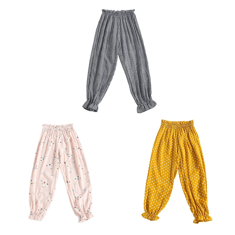 Милые штаны для маленьких мальчиков и девочек летние хлопковые брюки с рисунком