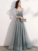 luxury sequin birthday dresses long 2022 elegant off shoulder floor length shiny prom gowns summer short sleeve dress party club