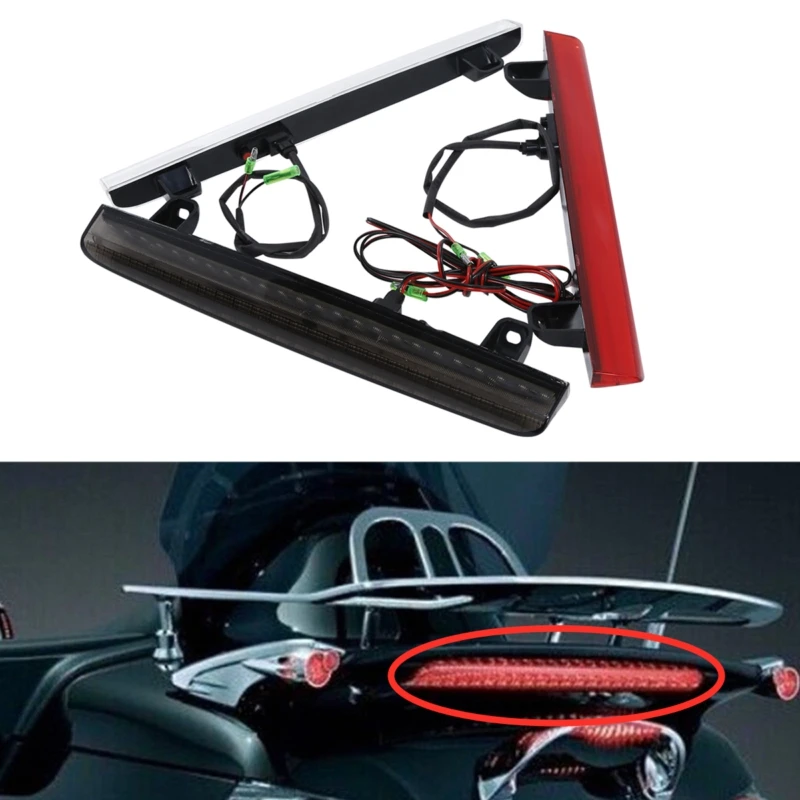 

Motorcycle Motorbike Part LED Spoiler Light Rear Brake Light For Honda GL1800 Goldwing 01-11 09