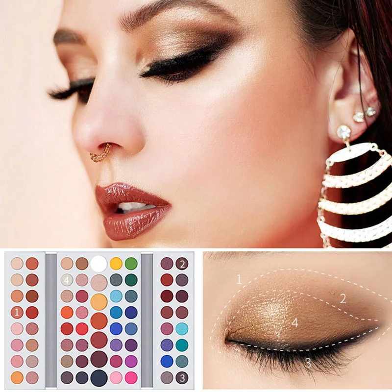 Лучшие 71 цвета матовые тени для век Палитра Макияж порошок макияж лоток QQ99 |