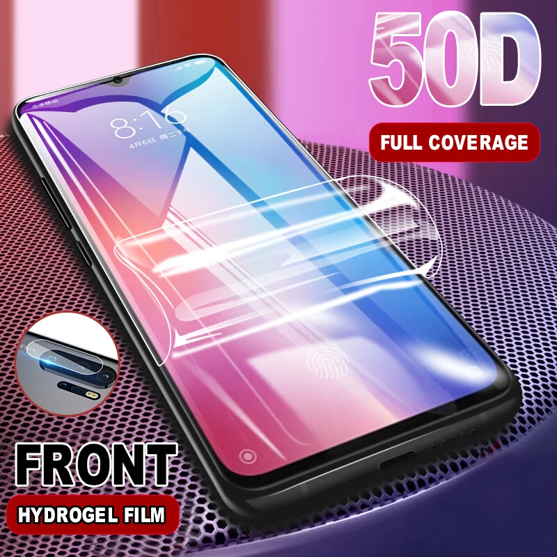 Защитная мягкая пленка 2 в 1 для Redmi Note 8t 7Pro 8Pro Гидрогелевая Xiaomi 5 6 7 8 K20 K30 4X Pro