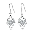 Корейские модные серьги, ювелирные изделия 2021, трендовые новые серьги для женщин, эффектные висячие серьги в форме сердца, подвесные свадебные серьги