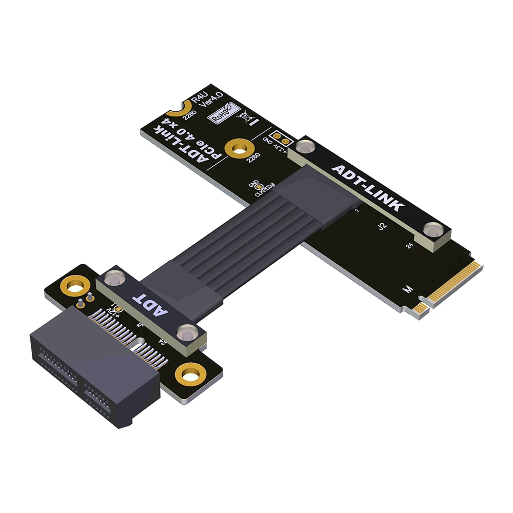 

M.2 NVME на PCIE X1 4,0 полный скоростной Удлинительный кабель M2 M KEY NVME SSD материнская плата интерфейсный адаптер конвертер 16G/bps