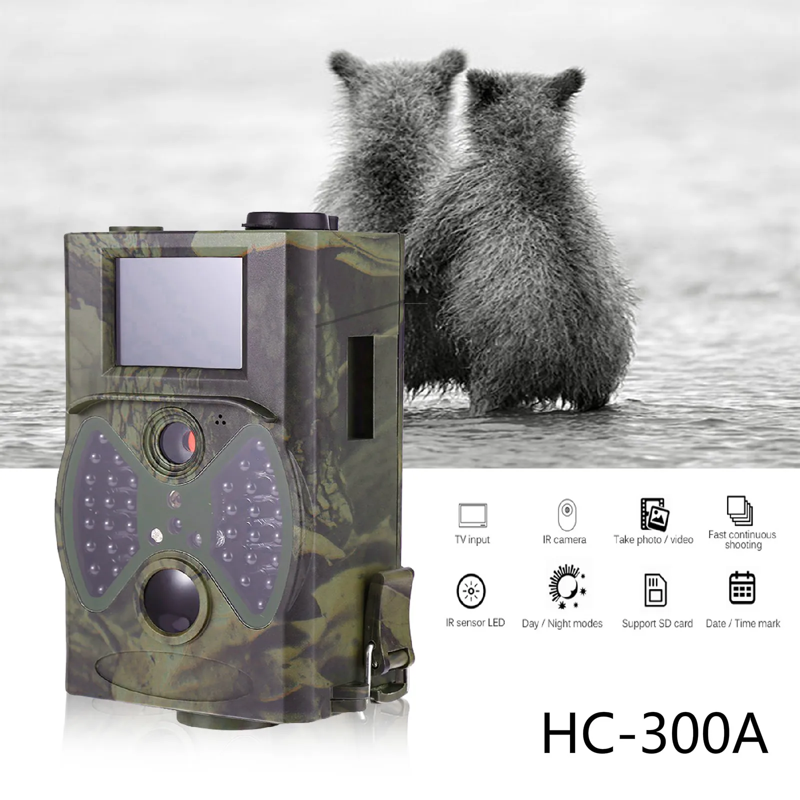 Фотоловушка Suntekcam HC300A беспроводная инфракрасная камера ночного видения для