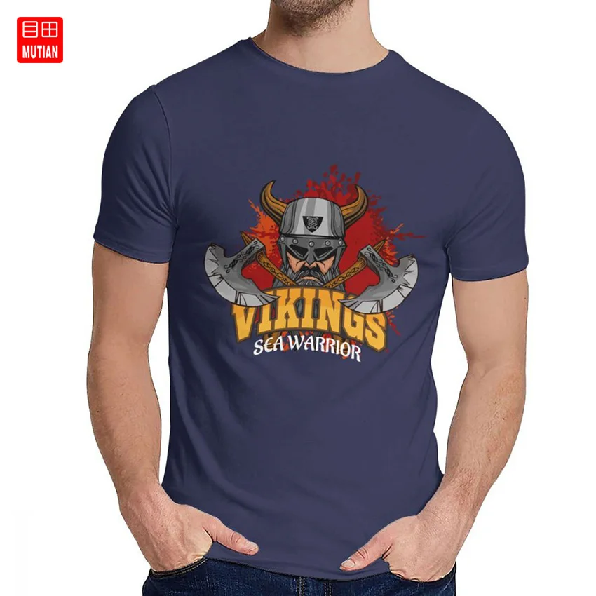 Мужская футболка с викингом компьютерный файл вектор викинги мультфильм 100%
