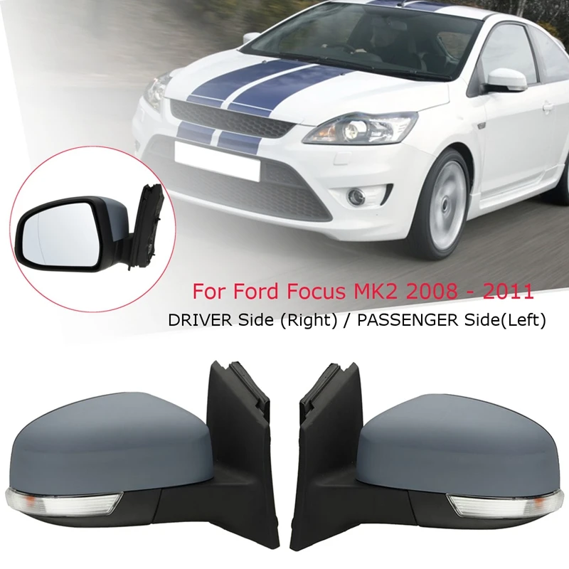 1 пара электрического крыла двери зеркало пассажирская сторона для Ford FOCUS MK3 2010 2018