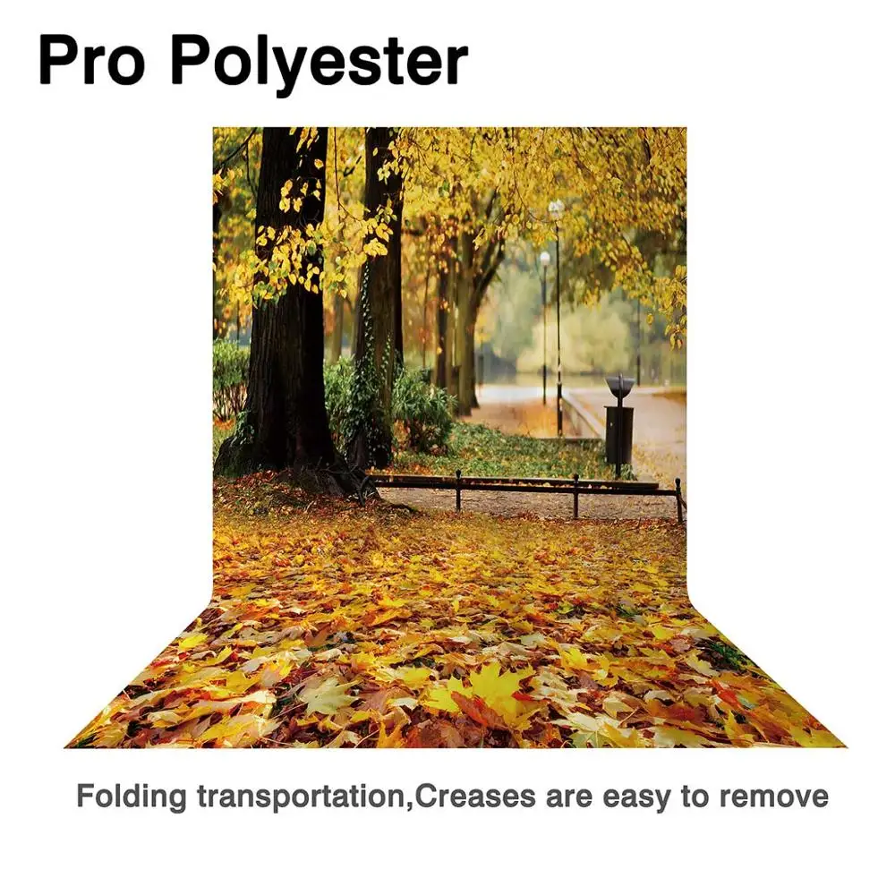 Фон для фотосъемки Allenjoy осенние кленовые листья лес парк уличная сцена