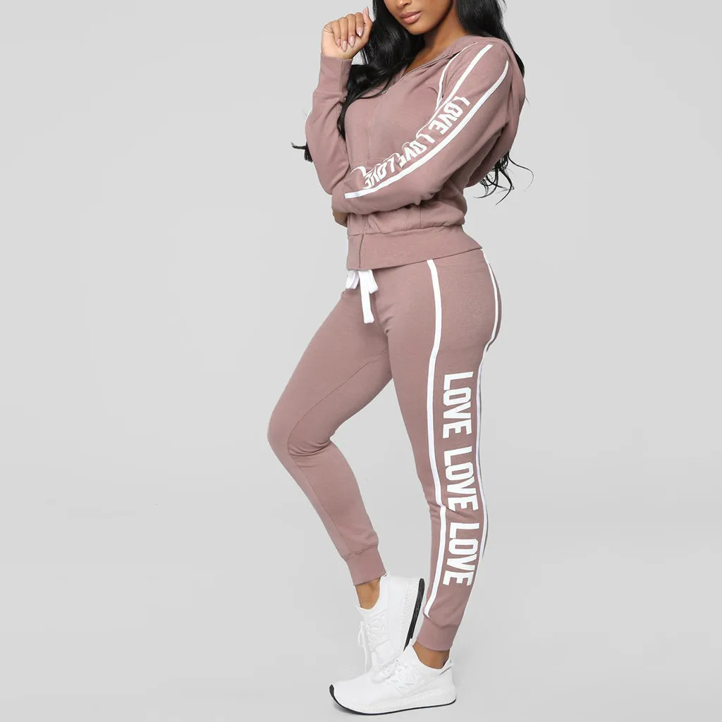 Женский спортивный костюм в полоску осенний из двух предметов толстовка на