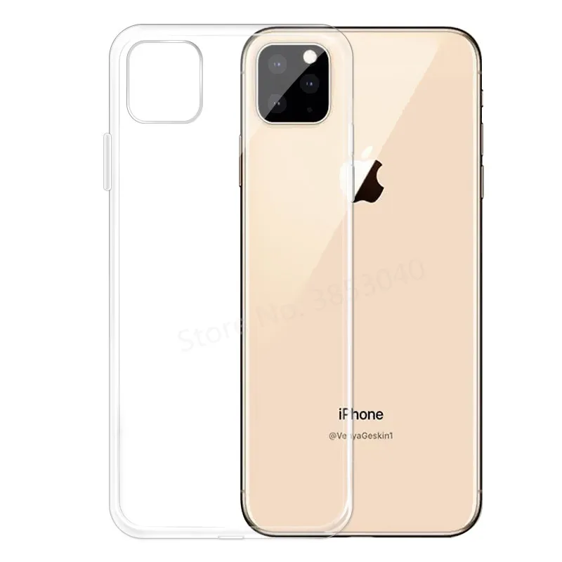 Прозрачный чехол для Funda iPhone 11 Pro Max 2019 прозрачный мягкий ТПУ Apple 6 7 8 plus 5 XR X XS