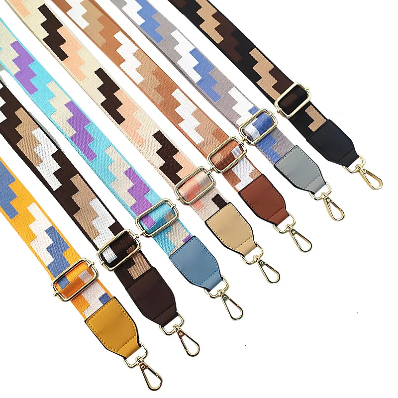 

Fashion Colorful Women Shoulder Bag Strap For Crossbody Rainbow Bag Accessories Handle Handbag Purse Strap Bag Gift Bandolera