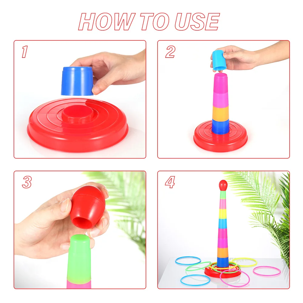 TOYMYTOY развивающая красочная игрушка пазл в виде кольца пластиковая для развития