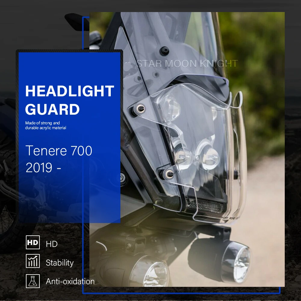 Для YAMAHA Tenere 700 Tenere700 XT700Z XT Z 2019 - 2022 Защитная крышка для фар мотоцикла из акрила |