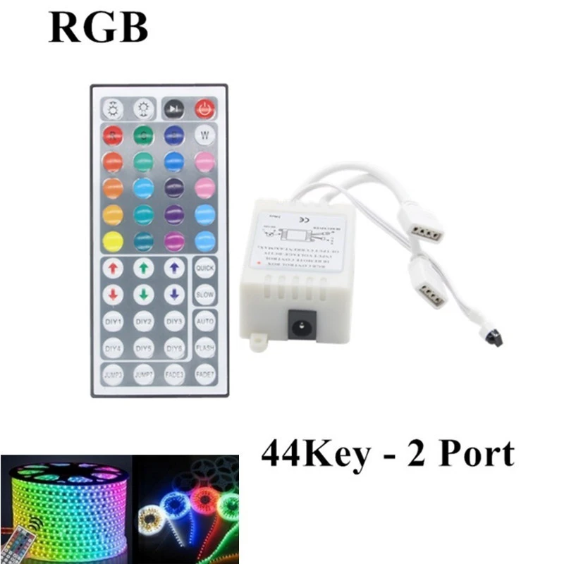 1 шт. Новый 44-клавишный RGB ИК Мини-пульт дистанционного управления DC 12-24 в