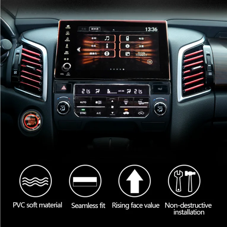 Декоративные полоски для выпускного отверстия автомобиля 10 шт. Volkswagen GOLF GTi MK7 POLO