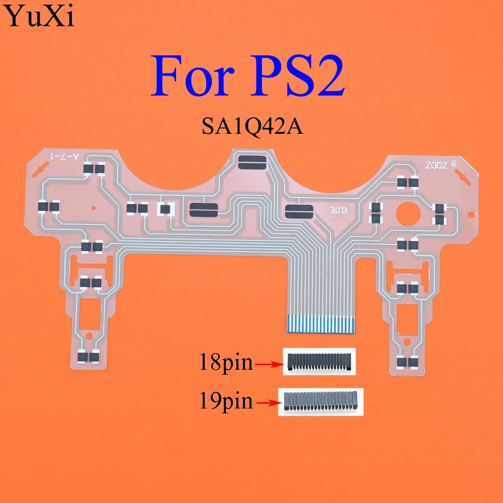 YuXi контроллер запчасти для ремонта PCB ленточная печатная плата 18Pin SA1Q42A PS2 Dualshock 2
