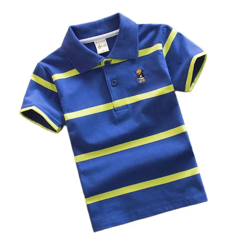 Высококачественная рубашка поло для маленьких мальчиков новая летняя одежда