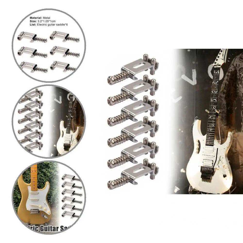 

Anti-Break Mini Roller Pull String Code Electric Guitar Saddle for Stratocaster
