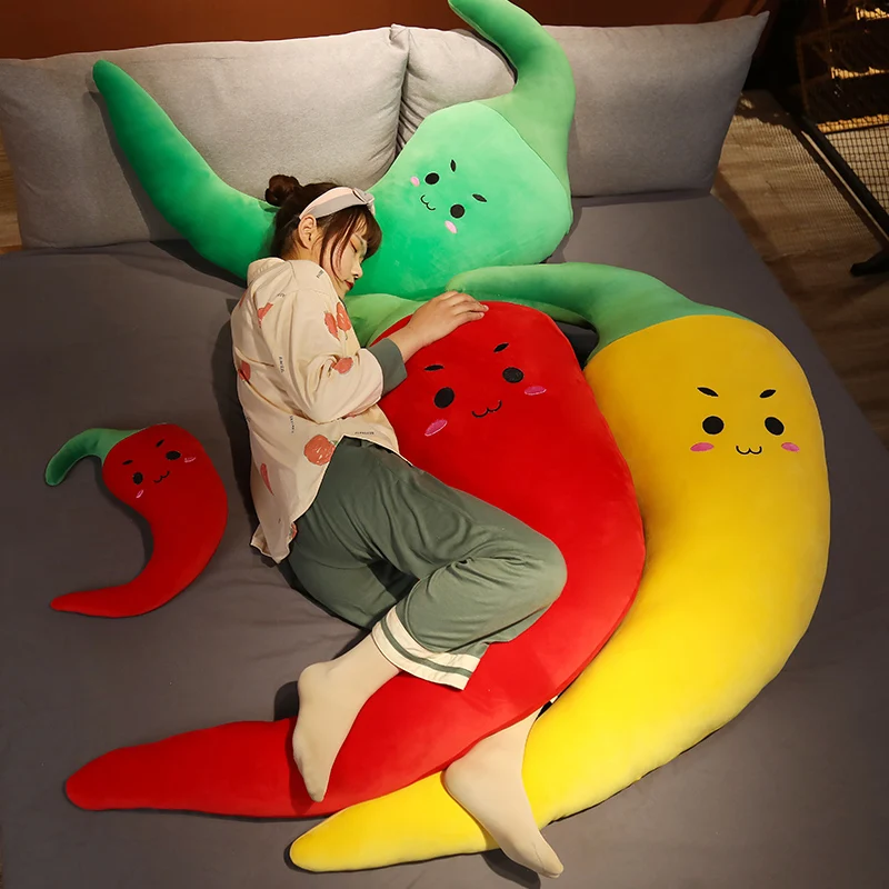 

Cute Plush Plant Toys Stuffed Lifelike Toys Pillow Chili Pillow Toys For Children Girls Toys Kids Hug Pillow Decoration Toys