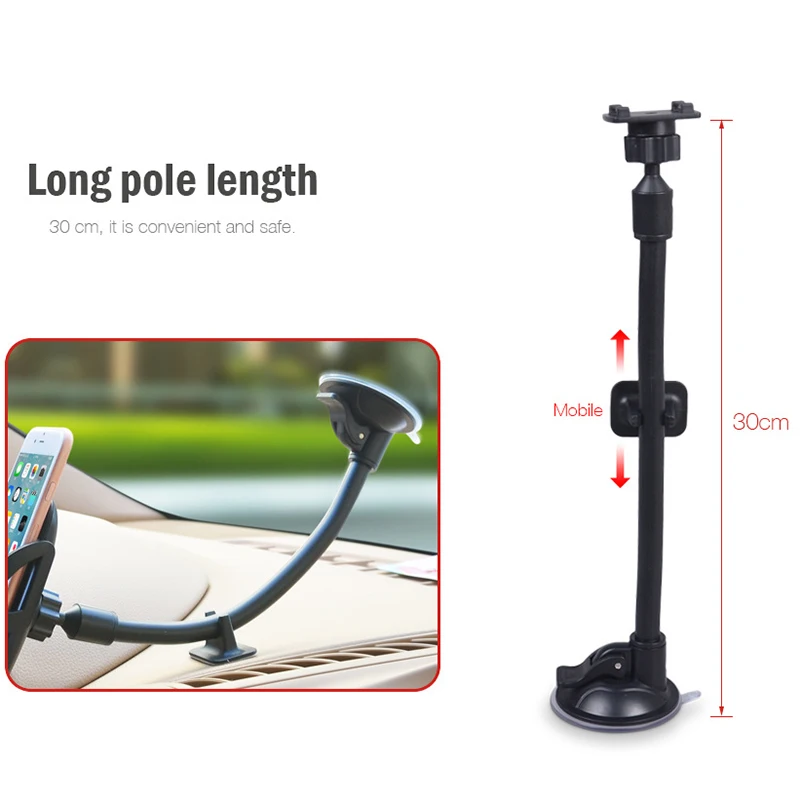 

Car Phone Holder Dashboard Windshield Auto Lock Holders Air Vent Mount Stand For iPhone 11 7 X Xiaomi in Car Holder