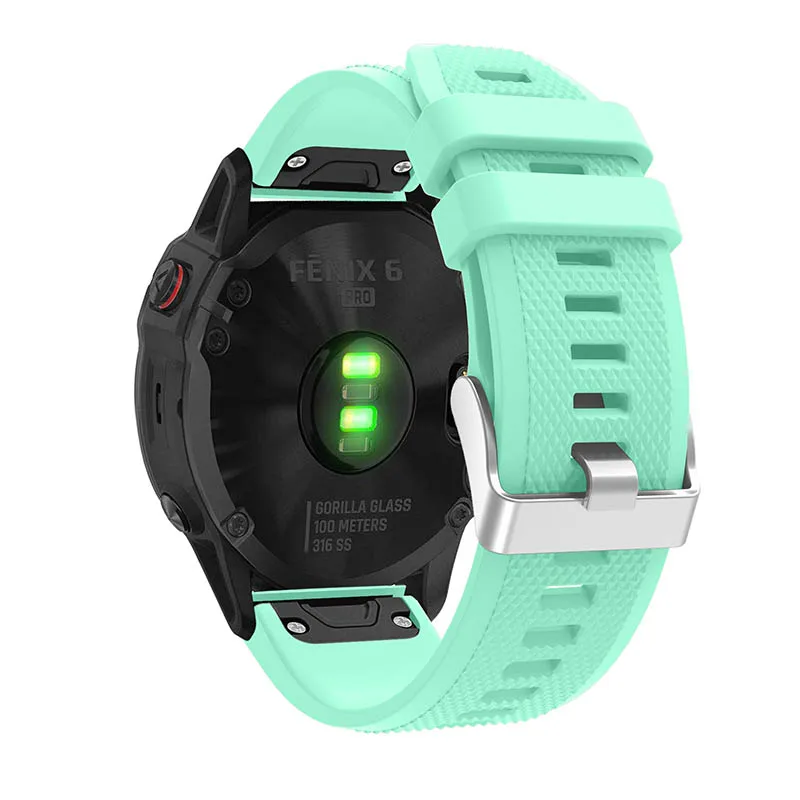 20 22 26 мм для Garmin Fenix 6S 6 6X Pro 5S 5 5X Plus удобный силиконовый ремешок смарт-аксессуары быстросъемный ремешок для часов