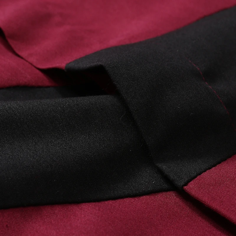 Мужская Черная Лоскутная деловая Повседневная рубашка 2020 брендовая новая