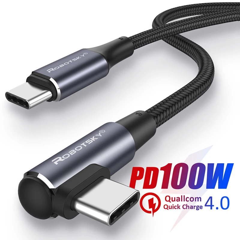 

PD 60W/100W USB C to Type C Quick Charge Cable For Huawei Xiaomi Redmi QC4.0 Fast Charging wire For MacBook iPad Data Cable Cord
