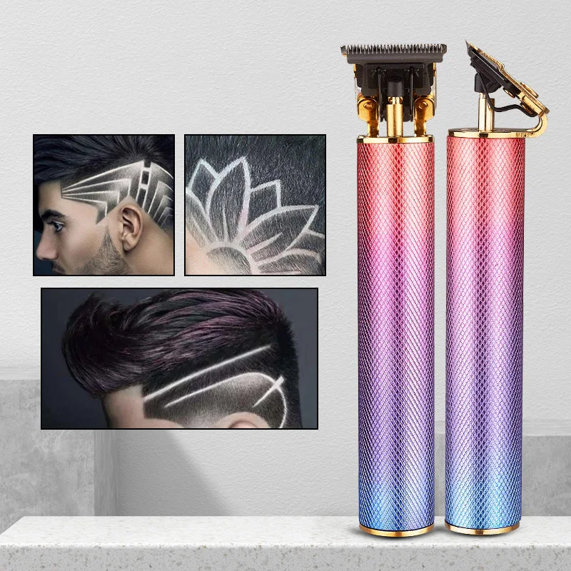 

Electric Pro Trimmer Men Hair Clipper Carving Metal Low Noise USB Charging SK88