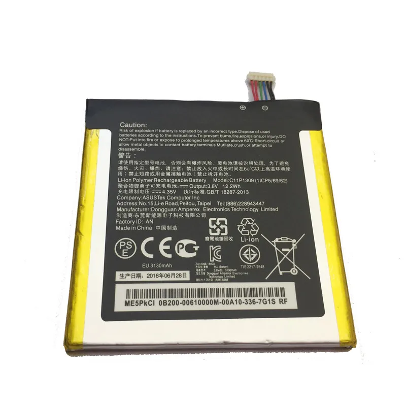 Аккумулятор C11P1309 3130 мАч для Asus Fonepad Note FHD 6 ME560CG K00G аккумулятор телефона высокого